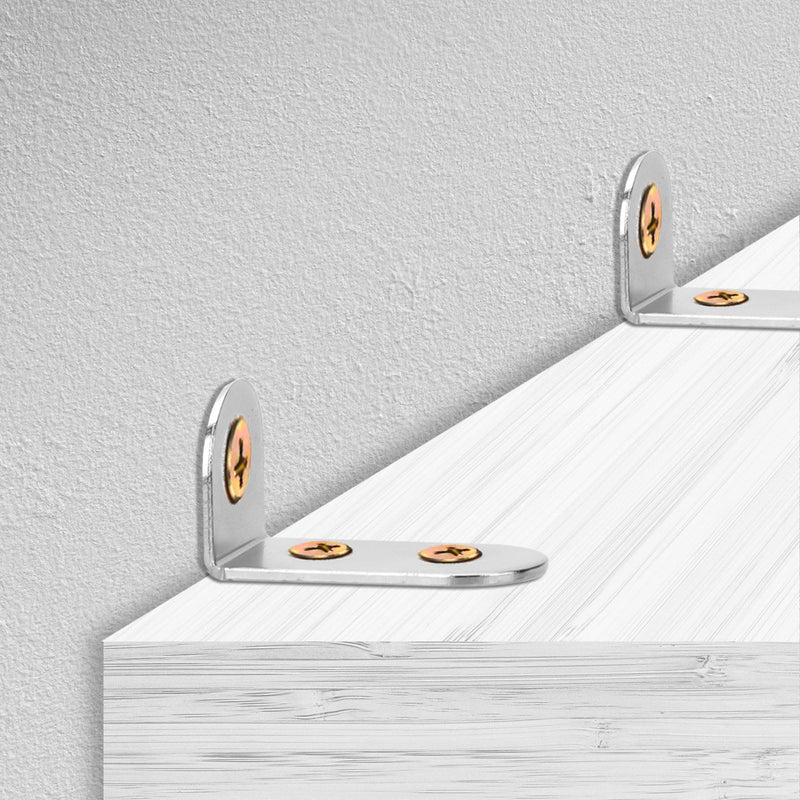 [Australia - AusPower] - 24pcs Furniture Anchors, Anti-Tip Furniture Anchors Stainless Steel Furniture Wall Anchor Falling Furniture Straps Prevention Furniture Anchors for Baby Proofing Safety 