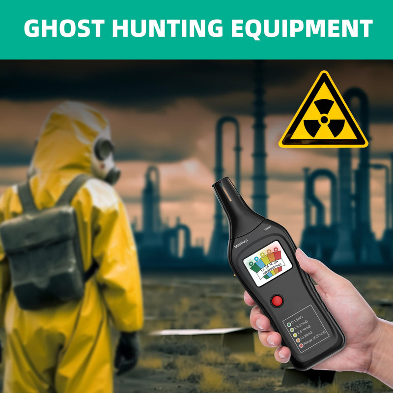 [Australia - AusPower] - EMF Meters, Electromagnetic Field Detector with 5 LEDs, Ghost Hunter Equipment, EMF Detector 30 Hz - 20,000 Hz, EMF Tester for Ghost Hunters, EMF Reader 