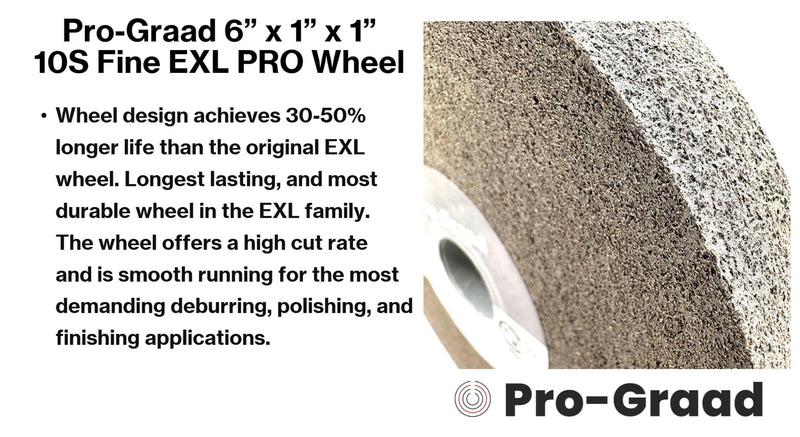 [Australia - AusPower] - EXL PRO Convolute Deburring Polishing Wheel - 6" x 1" x 1" 10S Fine Silicon Carbide - Professional Grade - Metal Deburring, Finishing and Polishing Wheel - (1 Pack) 6" x 1" x 1" 