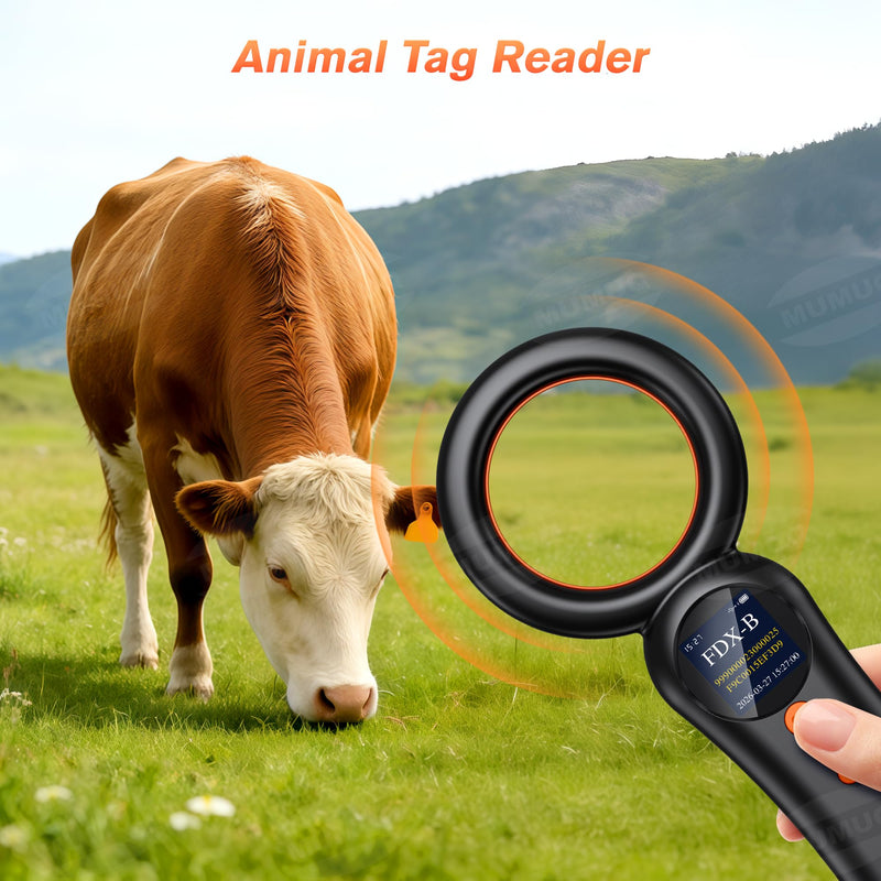 [Australia - AusPower] - Pet Microchip Scanner, FDX-B(ISO11784/85) EMID Animal Micro Chip Reader 500 Records Data Storage with 1.44 Inch LCD Screen 