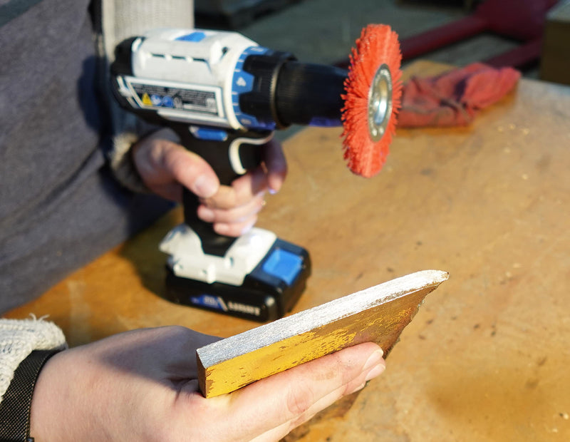 [Australia - AusPower] - Century Drill & Tool 77441 4" Nylon Radial Brush, 80 Grit 4" Coarse 