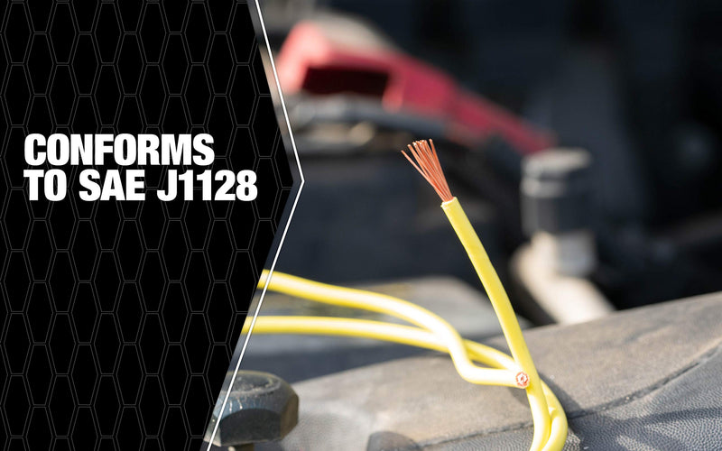 Woods 55668323 Primary Wire; 16-Gauge; Yellow