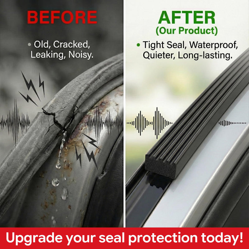 UIOCSSC 26Ft EPDM Rubber Weather Stripping Foam RV Door Seal Self-Adhesive Marine Hatch & RV Door Seal, Automotive Weatherstrip for Enclosed Trailer, Boat, Truck Bed & Home, W:0.625"; H:0.375" 26 Feet Black