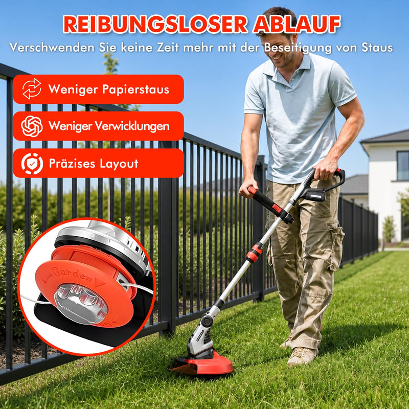 Universal Grass Trimmer Head M10 x 1.25, Automatic Thread Trimmer Head, Brush Cutter with M10 Thread for Lawn Care, Grass Trimmer Accessories