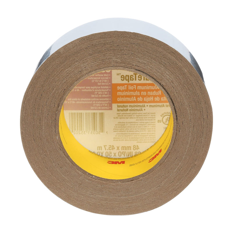 3M Venture - Aluminum Foil Tape 3520CW, Natural Aluminum, 48 mm x 45.7 m 2.0 mil (Pack of 1)