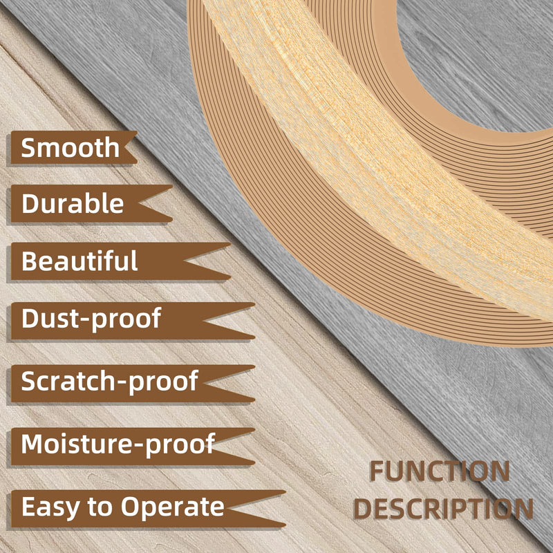 GSCIT Club Maple Edge Banding, 1/2 Inch x 50ft Pre-glued Flexible Wood Veneer Tape for Cabinet Repair and Furniture Restoration 1/2"x 50ft