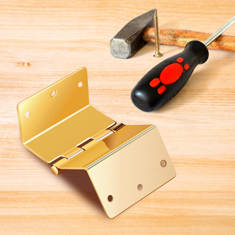 Handicap Brass Expandable Door Hinges - Offset Hinges for Doors - 2 Pack 2 Count (Pack of 1)