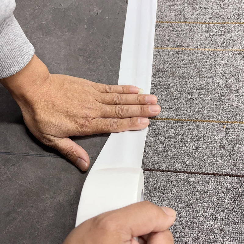 White Duct Tape Heavy Duty Waterproof, 2 Inches x 32 Yards, Strong, Durable, Easy-Tear by Hand, Residue-Free for Home Repairs, Fixed Carpet Edge, DIY Projects White