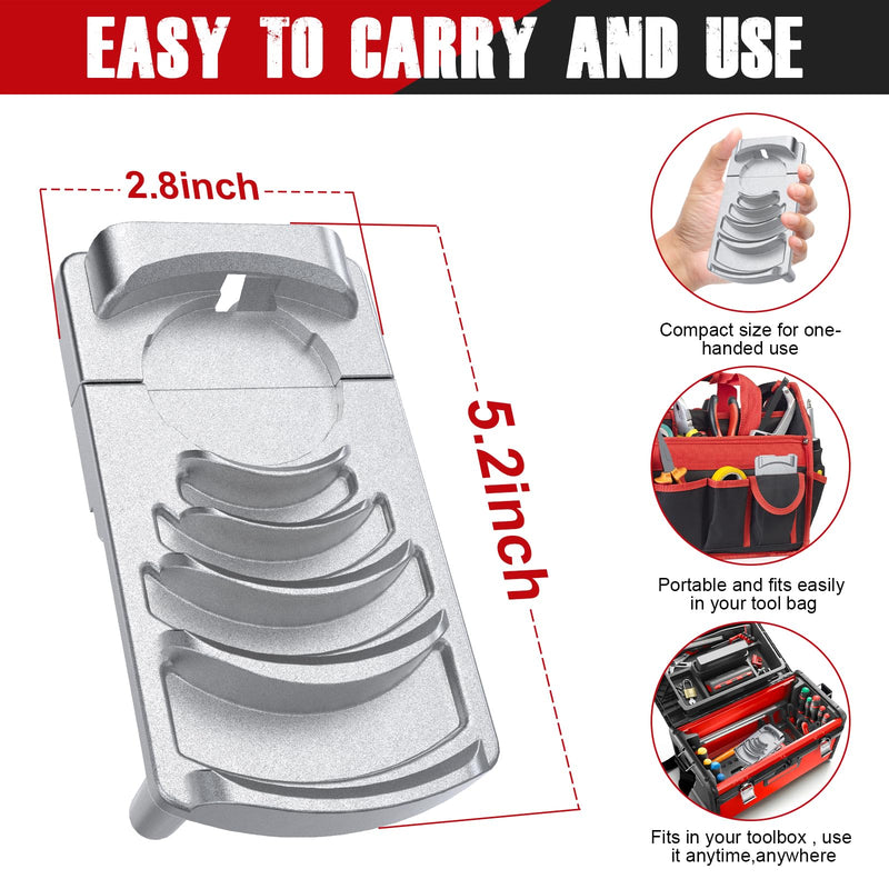 [Australia - AusPower] - Deburring Tool for PVC Pipe, Plumbing Tools, Professional Plastic Pipe Deburring Tool, for Pipe Burring of Six Pipe Sizes from 1-1/4 to 4-Inch, PVC Chamfer Tool Leaves Pipe Edges Smooth. Aluminum 