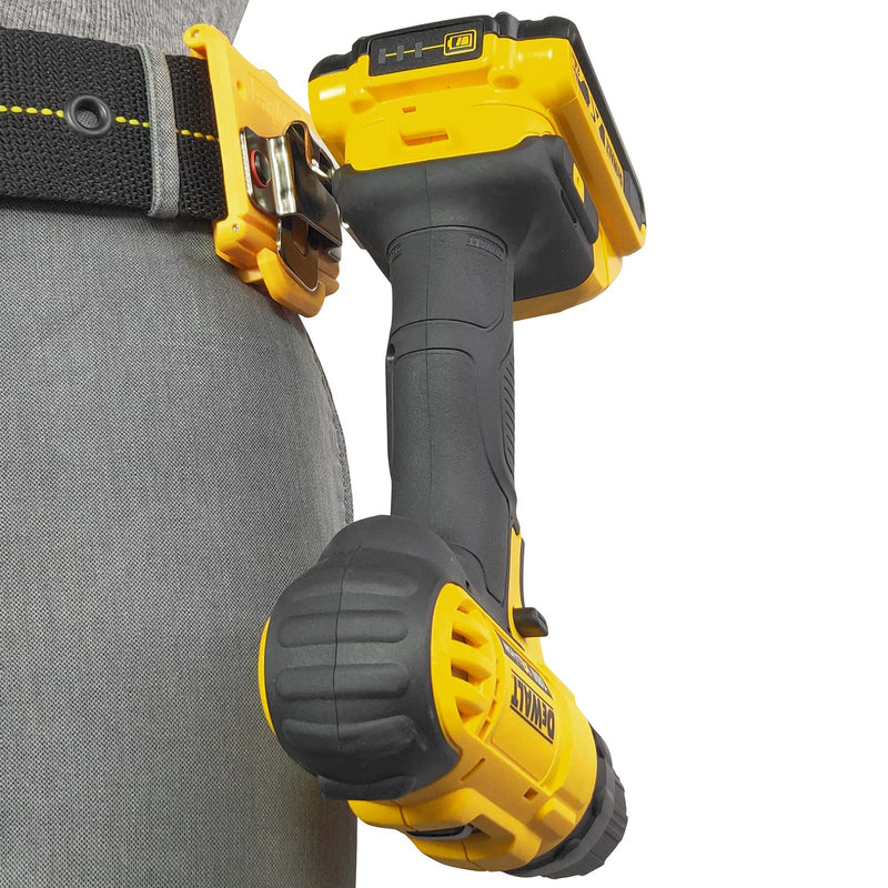 Tape Measure Holder, Drill Holster, Tactical Cordless Tool Belt Clip Holder, Holster with Belt Clip Hook,Small Electrician Tool Pouch with Clip Holster. Yellow Tape Measure Holder
