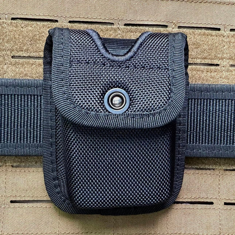 Molded Pager/Glove Pouch, Nylon Molded Latex Glove Pouch for Duty Belt,EMT Pager Holder for Most Compact pagers or Latex Gloves,Snap Closure