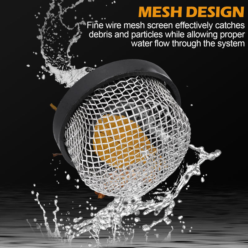 [Australia - AusPower] - 1 Pack Stainless Steel Strainer ¾ Inch -14, Industrial Plumbing Inline, Aerator Screen Wire Mesh Compatible with Livewell Pump, Garden Washers Water Filter Sprayer Garden Hose Suction Line. 
