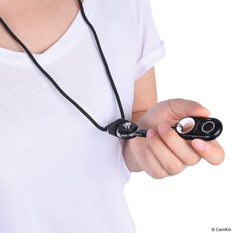 [Australia - AusPower] - Camera Shutter Remote Control with Bluetooth Wireless Technology - Works Flawlessly with iPhone/iPad and Android - Range: Up to 30 ft (10 m) - Compact Style - Take it with You Anywhere White 