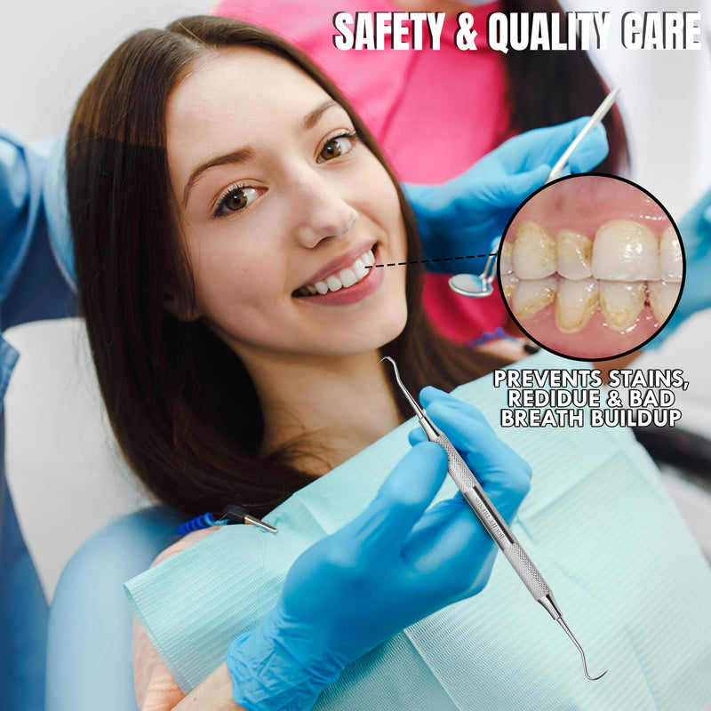 [Australia - AusPower] - Professional Dental Tools |Tartar Scraper For Dentist, Personal Use and Pets | Plaque Remover For Teeth, Premium Oral Care Double ended Hollow Scaler | U5/33 Japanese Stainless Steel 