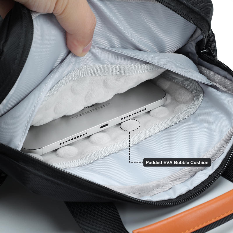 [Australia - AusPower] - 9-11 Inch Tablet Carrying Case with Shoulder Strap, Padded Travel Sleeve Bag for iPad Pro 11, iPad 10.9, iPad Air (5/4th Gen), Galaxy Tab S9/S8 (Black) Black 
