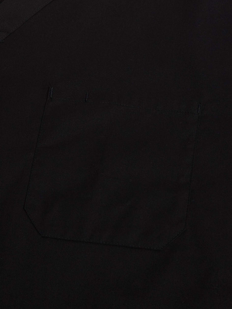 [Australia - AusPower] - Dickies EDS Signature Scrubs for Women and Scrubs for Men, Unisex One Pocket V-Neck Top in Soft Brushed Poplin 83706 Large Black 