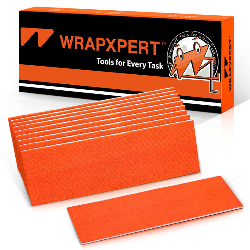 WRAPXPERT Squeegee Felts,Orange Felt Tape with Adhesive Backing Fit 4-inchs,Vinyl Squeegee Buffer for Window Tint Kit,PPF Applications,Vinyl Wrap Tools 10 PCS Basic