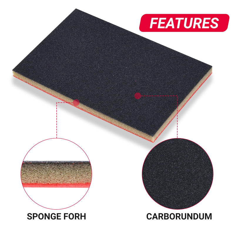 [Australia - AusPower] - 28 PCS 180-3000 Grit Sanding Sponge,Soft Foam Sanding Block,Ultra Fine Sanding Pads Wet Dry Sandpaper Sponge for Model Drywall Metal Wood Furniture Polishing Mix Grit 