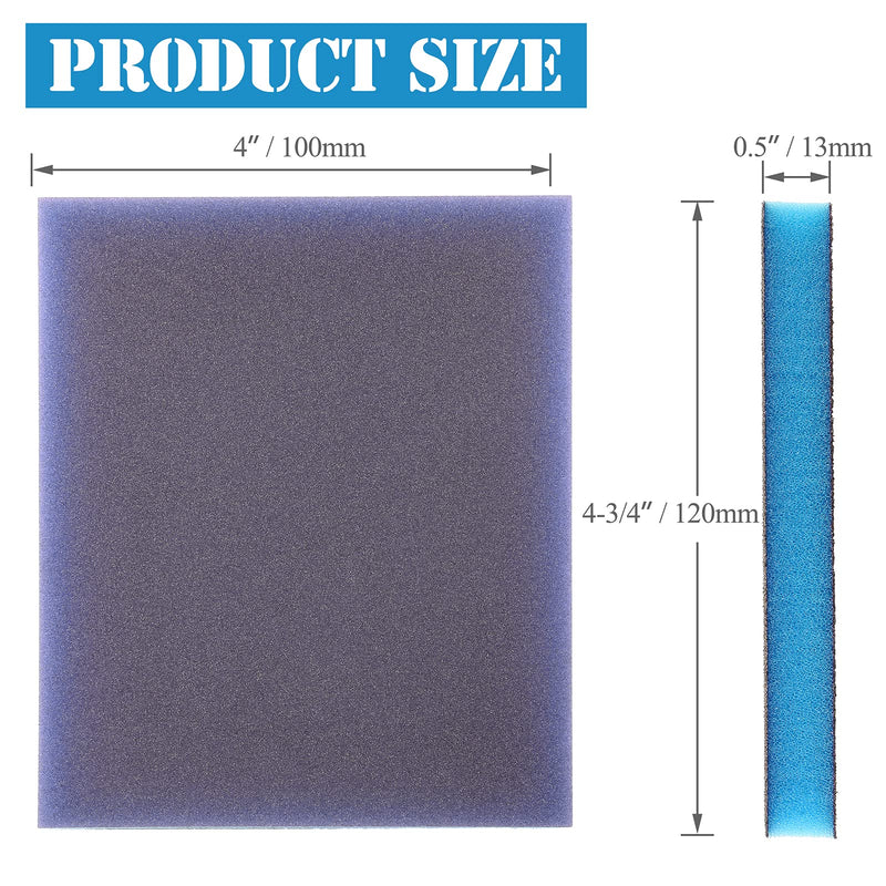 [Australia - AusPower] - 8Pcs 220 Grit Sanding Sponge, Jamiikury Sanding Blocks Washable and Reusable, Wet Dry Sandpaper Sponge for Wood Metal FurniturePaint and Drywall 220 Grits 