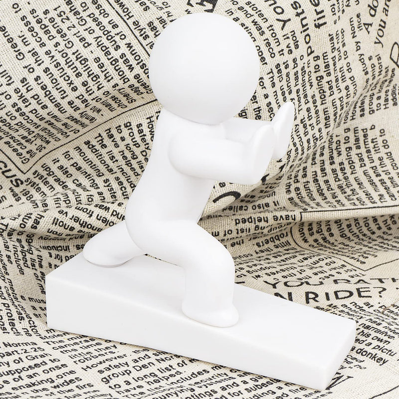 [Australia - AusPower] - Cute Door Stopper, Decorative Door Stop, Protects Your Floors, White 1 Pack (Patented) 