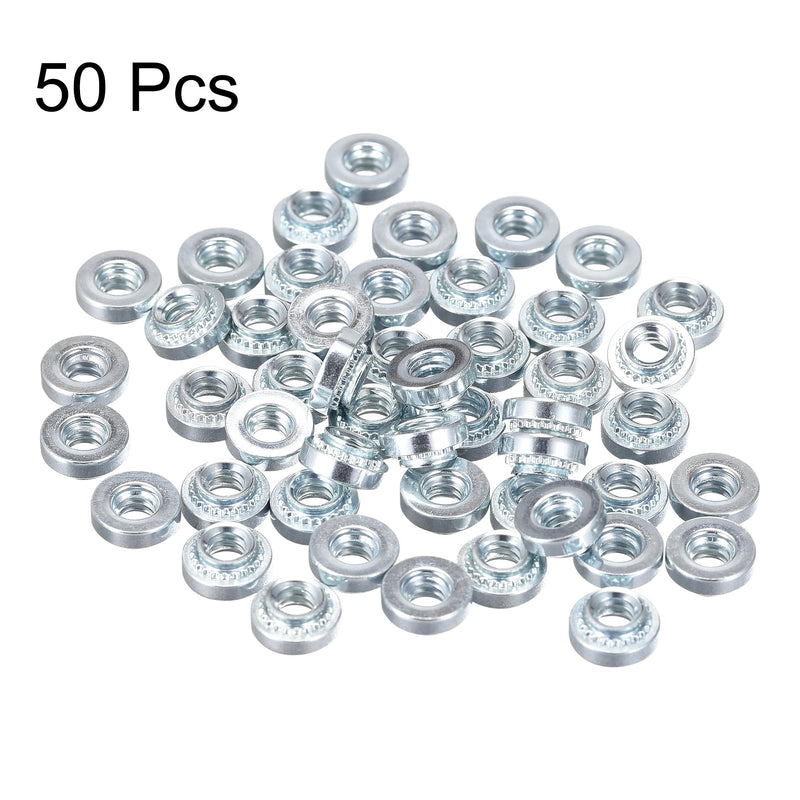 [Australia - AusPower] - uxcell Self -Clinching Nuts,#6-32 x 0.1-Inch Carbon Steel with Zinc Plating Rivet Nut Round Head Steel Metal Sheet Mounting Hardware Fastener 50pcs #6-32x2.54mm 