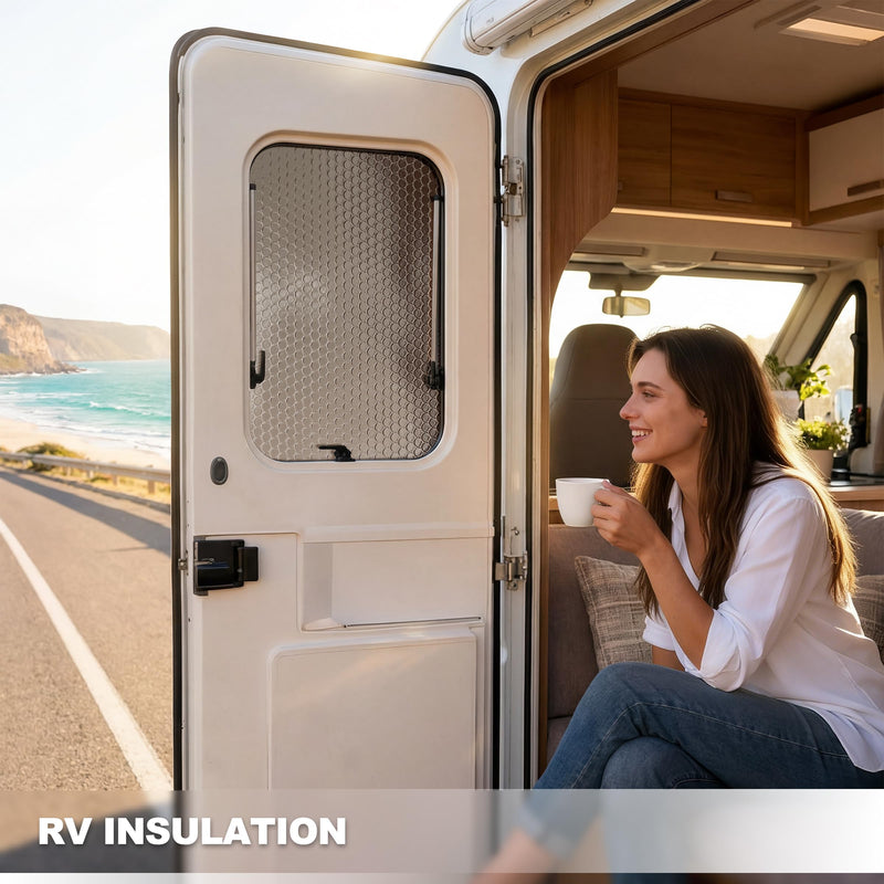 Reflective Insulation Foam,48" x 10 Ft Window Insulation for Summer Heat,Aluminum Foil Bubble Insulation Roll for Keep Heat,Window Insulation Kit for RV, Thermal Insulation Cover for Window. 48" X 10Ft Silver