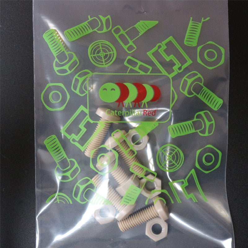 [Australia - AusPower] - 5 x PEEK Pan Head Screw M6 x 20mm Nuts & Bolts - Peek Plastic nuts and bolts, anti corrosion, chemical resistant, high temperature resistance (15/64 x 25/32 in) 