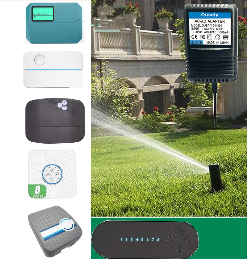 [Australia - AusPower] - 24VAC ac/ac Power Adapter Transformer for Sprinkler System Power Supply for Indoor Irrigation Timers Compatible with Rachio Smart Sprinkler Controller MKA-482401000 ILA48-241000 HL-EI480800 JT-917 