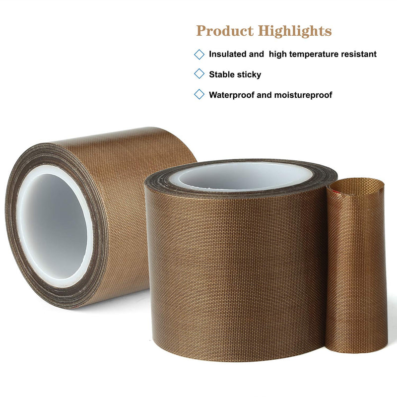 iVict Teflon Tape/PTFE Tape for Vacuum Sealer Machine,Hand and Impulse Sealers (1/2-inch x 33 Feet)-Suitable for FoodSaver, Seal A Meal, Weston, Cabella's and Many More 1/2-inch x 33 Feet