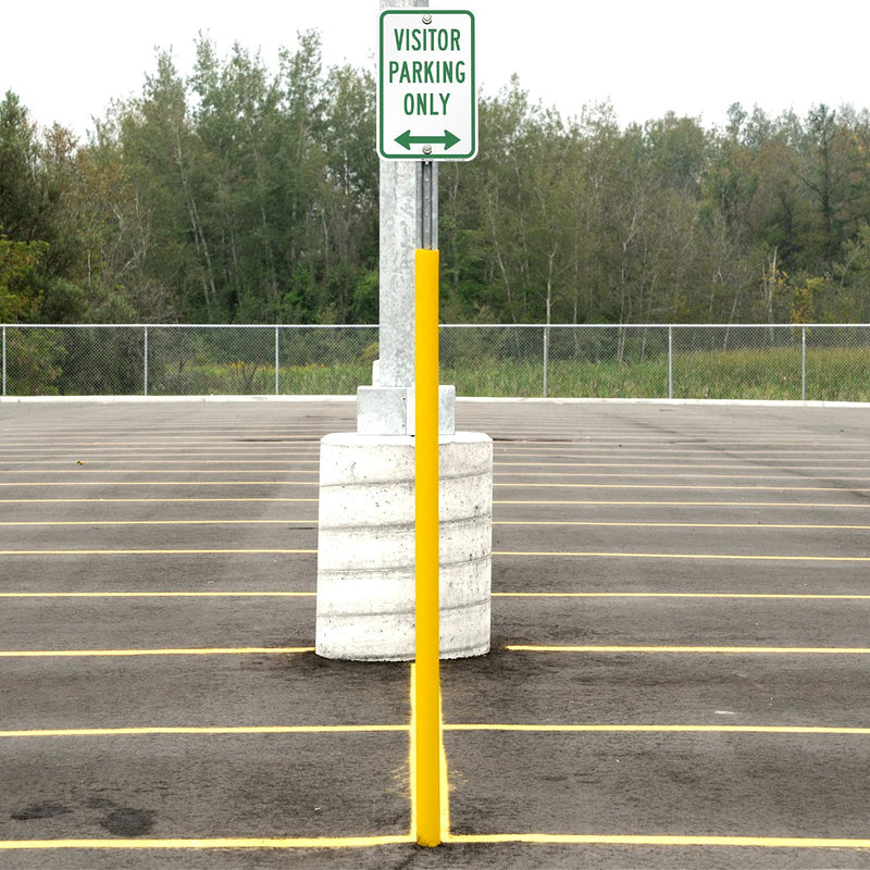 SmartSign - K-8570-EG-12x18 Visitor Parking Only Sign With Bidirectional Arrow By | 12" x 18" 3M Engineer Grade Reflective Aluminum Green on White