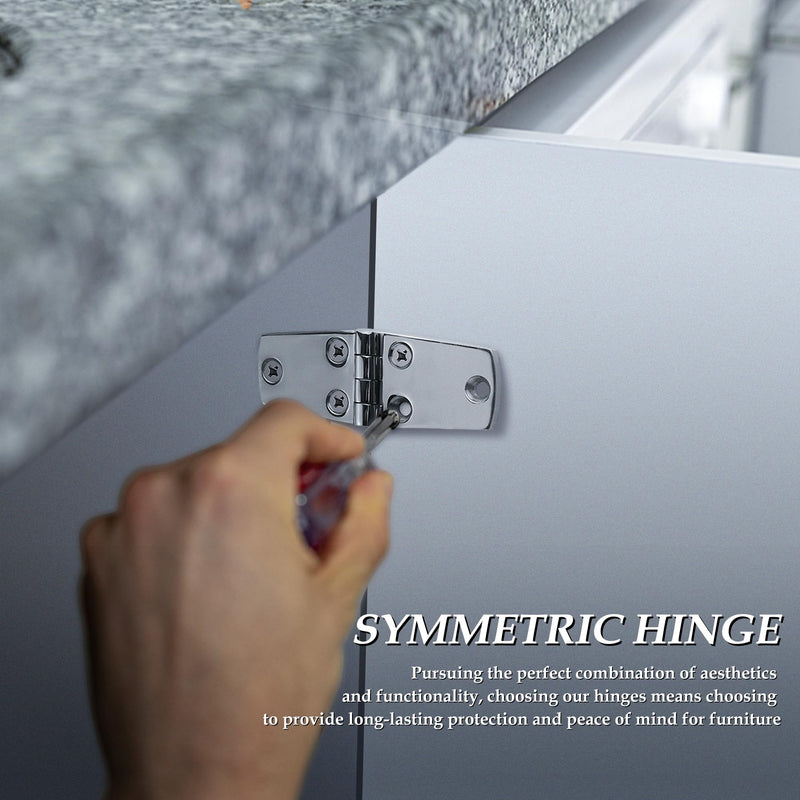 SHENGHUISS Boat Hinge 316 Stainless Steel Hinges, Marine Grade Boat Hatch Hinge Heavy Dudy Boat Door Hinges 4 Inch 2 Pack with Screws for Boats/Doors/Windows/RVs etc 4 inch x 1.5 inch 2 Pack