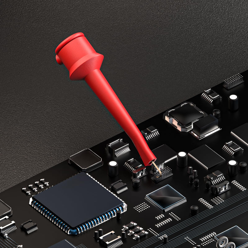 [Australia - AusPower] - Goupchn 20PCS Multimeter Test Hook Clips SMD IC Cable Welding Test Clip for DIY Electronic Components Testing Ten Colors 