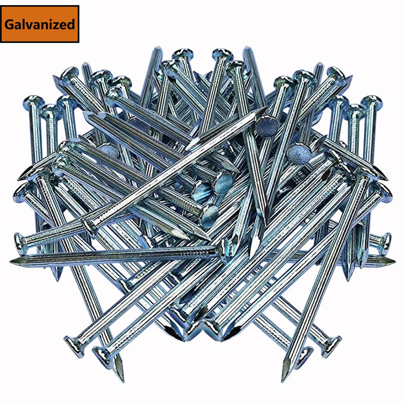 [Australia - AusPower] - 5 Sizes 120pcs Galvanized Wall Nails Assortment Kit,Up to 2-3/8inch Long Nails for Hanging Pictures,Drywall Nails, Good Hardness Picture Hanging Nails,Wall Nails,Wood Nails Assortment Kit(120pcs) 