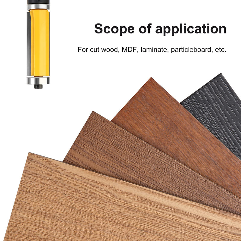 [Australia - AusPower] - 2-Inch Flush Trim Top and Bottom Bearing Router Bit 1/2-Inch Shank 1/2" Shank 2" Length 