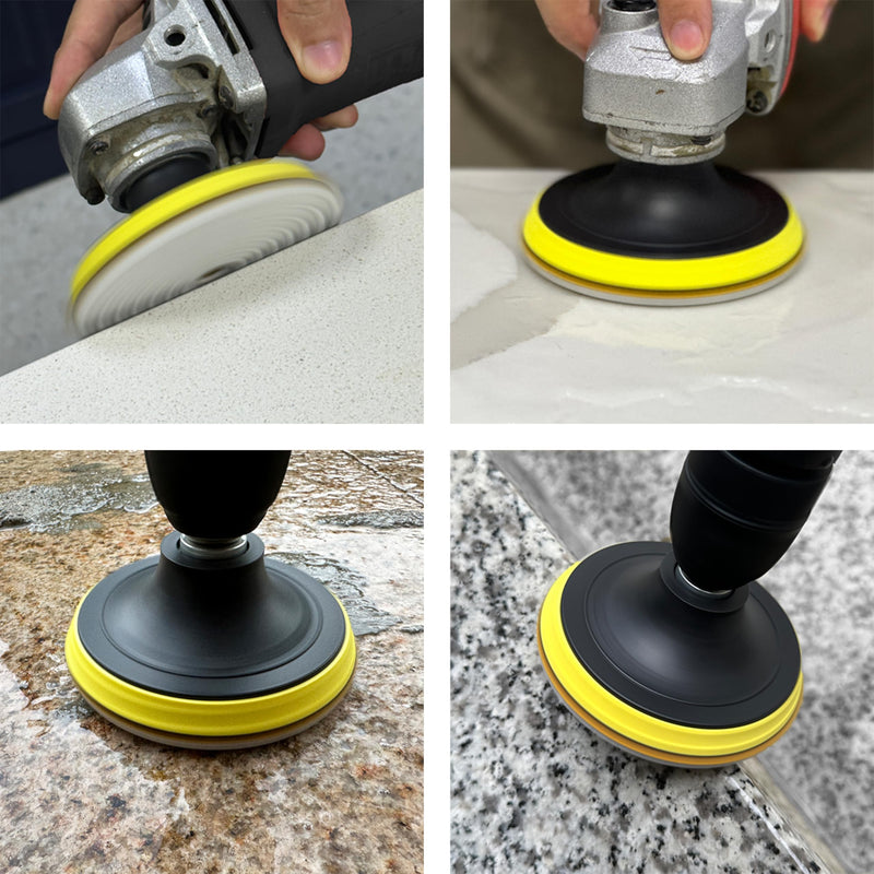 [Australia - AusPower] - Waies 125 mm Grit 50 Diamond Sanding Pad for Wet Grinding Velcro Attachment for Granite Stone Concrete Marble 