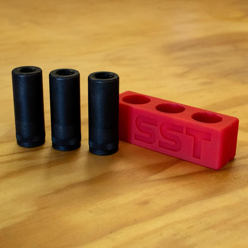 SST - Tap Socket Wrench - 3-Piece Adapter Set - Snug, Secure, & Durable - Easy Storage & Organization - Fits All Number & Fractional M.C.T.I. Standard Taps - Up to 1/2" - Designed in the USA Large