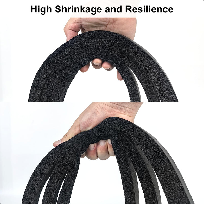 Weather Stripping Door Seal Strip, 1 in x 1 in, AC Insulation Tape, Strong Adhesive, High Reslilience, Weatherproof, Reduce Noise, Gap Filler, Foam Insulation Tape for Doors and Windows 1 in x 1 in x 6.5 Ft Self-Adhesive