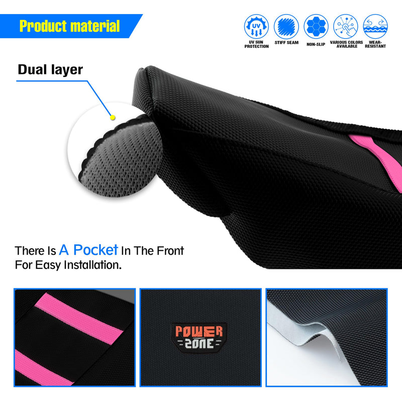 Gripper Dirt Bike Seat Cover Compatible with Sur Ron Light Bee X/S, Motorcycle Electric Bike Seat Covers (Pink) Pink