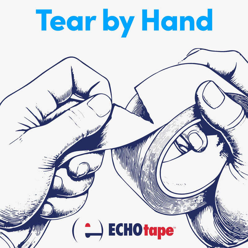 ECHOtape PE-M4535 | All Weather Construction Seam Tape | Indoor-Outdoor Construction Tape | UV Resistant | House Wrap Seaming Tape | Vapor Barrier Tape | Silver | 2.83 in x 54.6 yds 2.83 in x 54.6 yd / 72mm x 50m