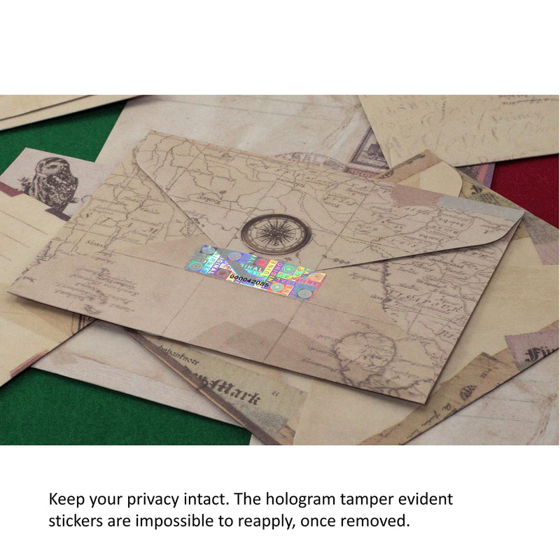 700 Holographic Security Seal Stickers, Tamper Resistant with Serial Numbers. Strong Adhesive 700 Stickers