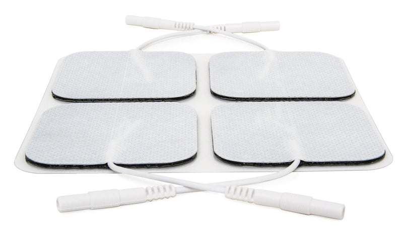 [Australia - AusPower] - reserv 2" x 2" Premium Re-Usable Self Adhesive Electrode Pads for TENS/EMS Unit, Fabric Backed Pads with Premium Gel (Latex Free) (1 Pack (40 electrodes) 40 Count (Pack of 1) 