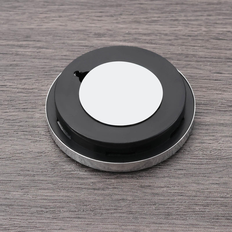[Australia - AusPower] - 2pcs 58mm Car Thermometer Mini Round Car Thermometer Mechanical Analog Temperature Gauge for Car Home Office Workshop, Black 