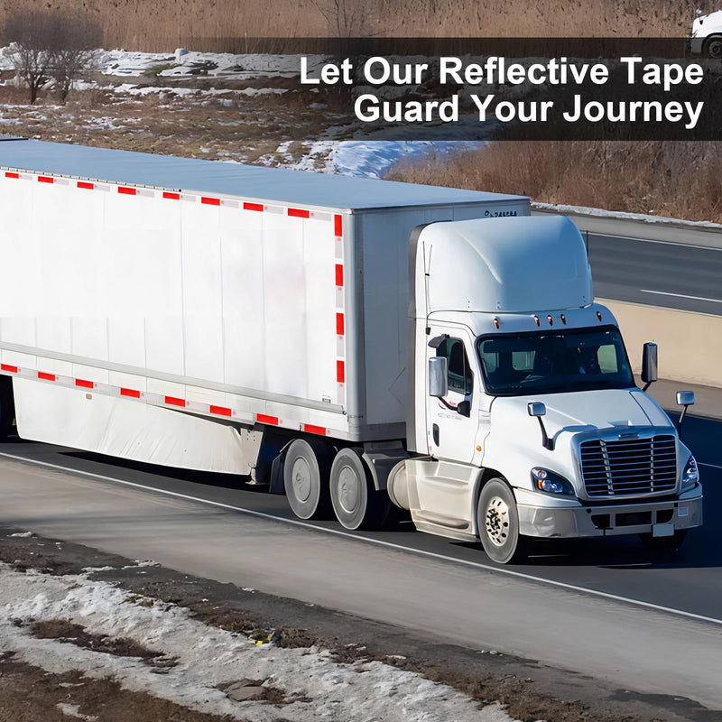 20Pcs Reflective Tape, Red/White Self-Adhesive Trailer Reflector Outdoor Waterproof Safety Caution Warning Stickers for Trailers, Trucks, Boats, Cars, Road Signs 20PCS