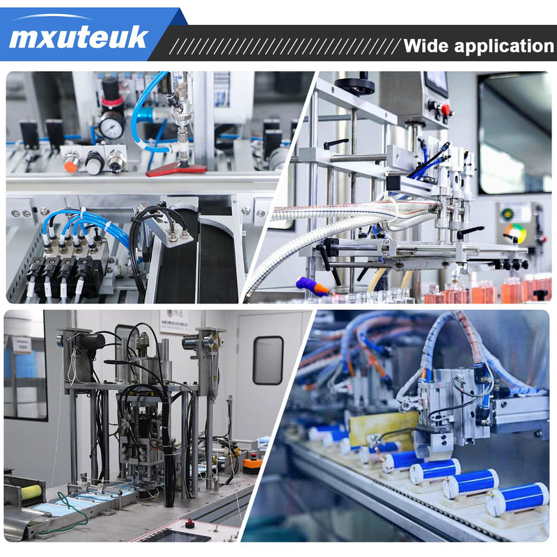 [Australia - AusPower] - mxuteuk 1/4" OD Push to Connect Fittings,1/4" OD Air Line Fittings,Quick Connect Air Hose Fittings for 1/4" Tube (34PCS) 1/4" OD Kits 