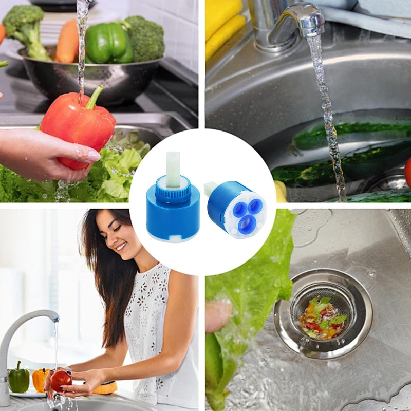 Pack of 2 35 mm Cartridge Tap for Blanco Sink Accessories 121894 for Mixer Tap for Single Lever Taps for Tap Bathroom Kitchen Tap and Washbasin Tap