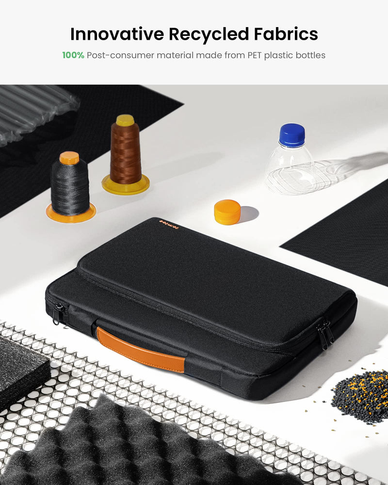 [Australia - AusPower] - tomtoc 360° Protective Laptop Sleeve for 13.5-14.4 Inch Surface Laptop 6/5/Studio 2/1, Surface Book, Water-Resistant Shockproof Carrying Case Bag for Acer Aspire/Swift, ASUS Vivobook/Zenbook 14, Black 13-13.5 Inch 