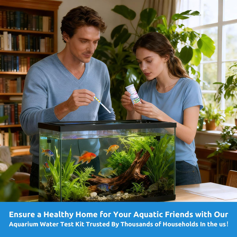 [Australia - AusPower] - SEAOURA 9-in-1 Aquarium Test Kit for Fish Tanks - 135 Strips Water Testing Strips for Aquariums & Ponds Accurate Testing Iron，Copper，Nitrate，Nitrite，Chlorine，Hardness，Alkalinity，Carbonate，pH SR-901-135 