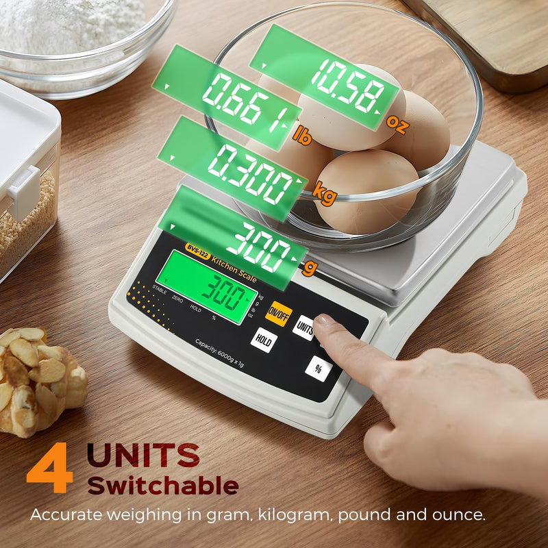 [Australia - AusPower] - 600g, 0.01g Lab Scale and 6kg, 1g Kitchen Scale 