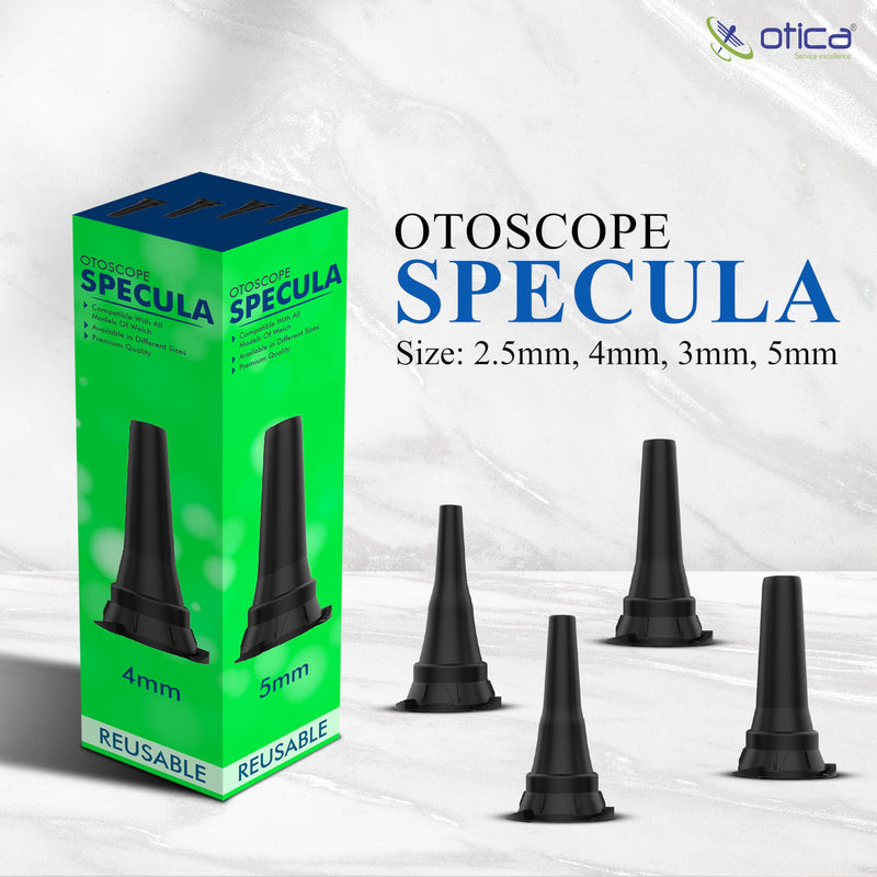 [Australia - AusPower] - Reusable Diagnostic Otoscope Specula 2.5Mm, 3Mm, 4Mm, 5Mm Compatible With Welch_Allyn 