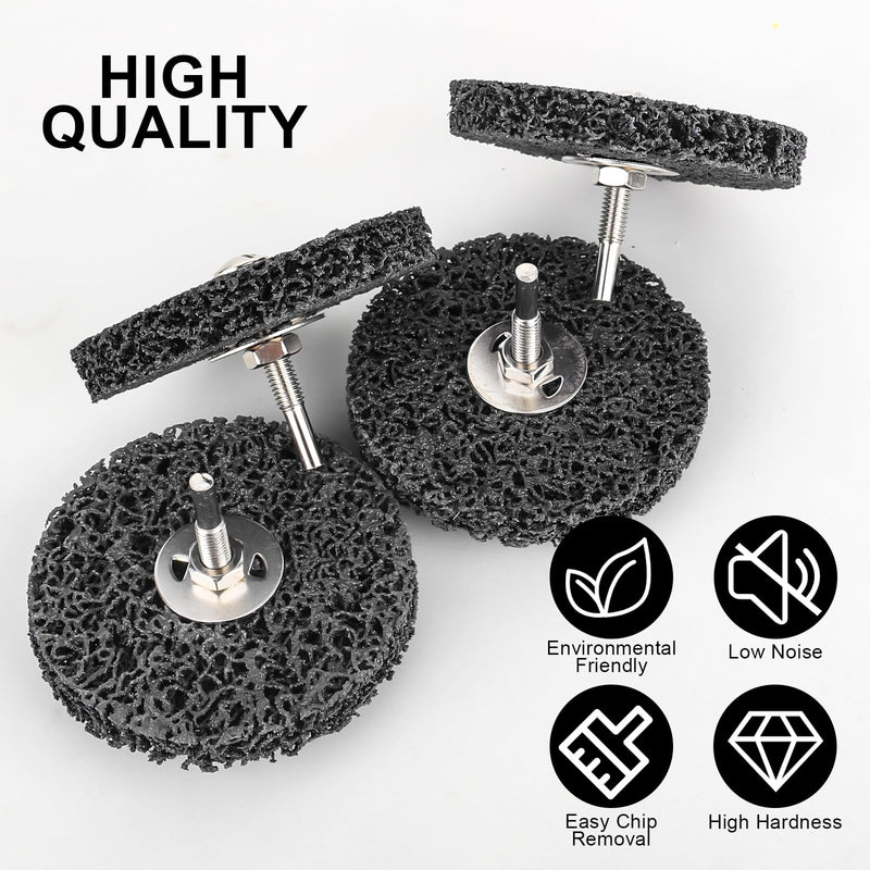 [Australia - AusPower] - CTDMJ CSD Disc, 100 mm, Pack of 5, CBS Sanding Disc, CBS Cleaning Disc, Coarse Cleaning Disc, Sanding Discs for Angle Grinders, Rust Welds, Oxidation Cleaning and Removing (Black) 